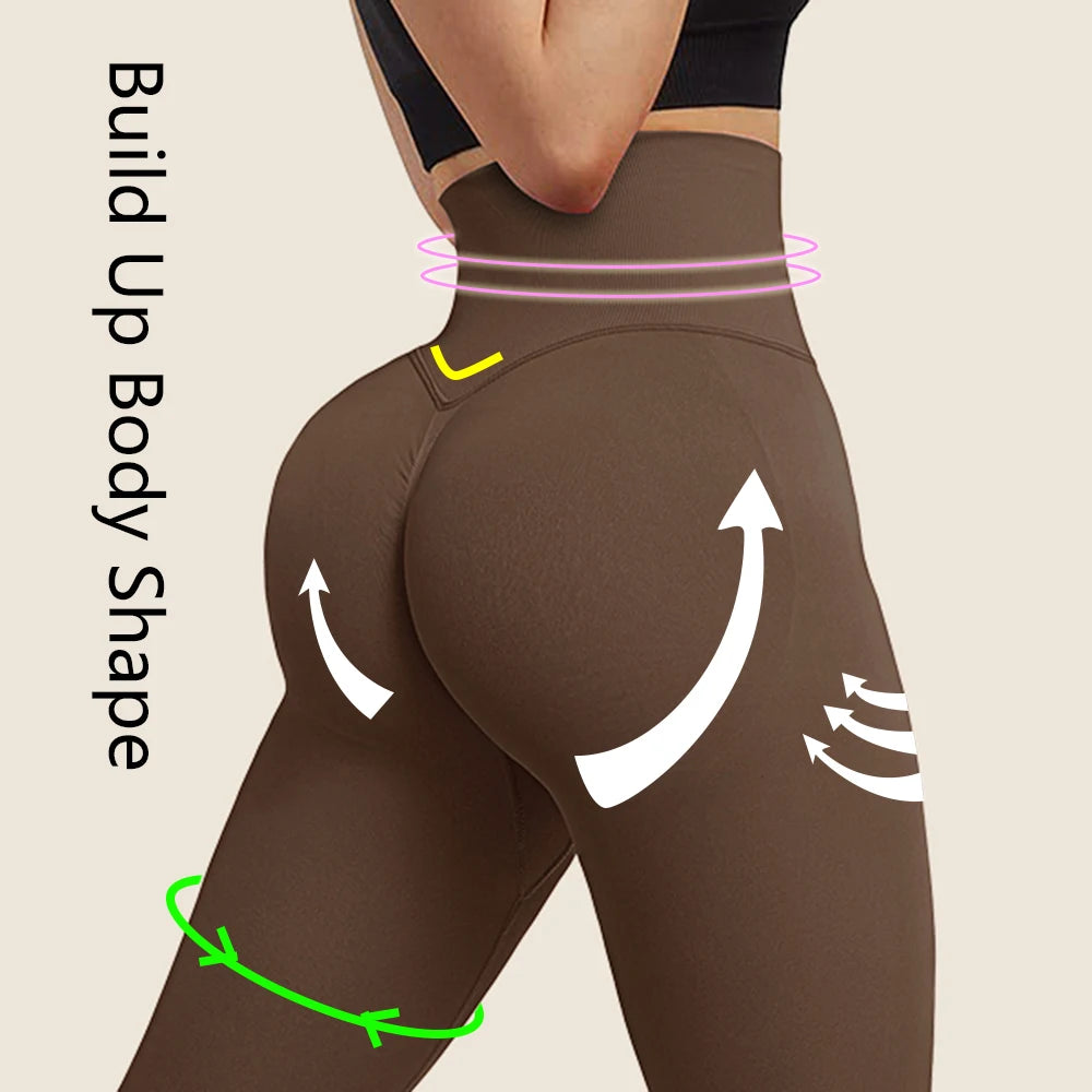 High Waist Push Up Leggings - Tummy Control Yoga Pants