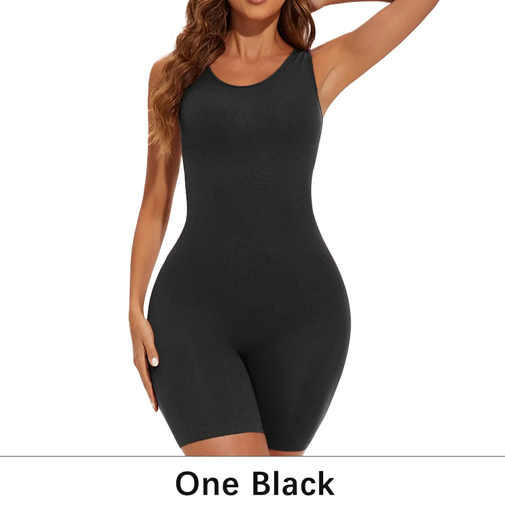 Sexy Full Coverage Shapewear Bodysuit – Thigh Slimming & Seamless Fit