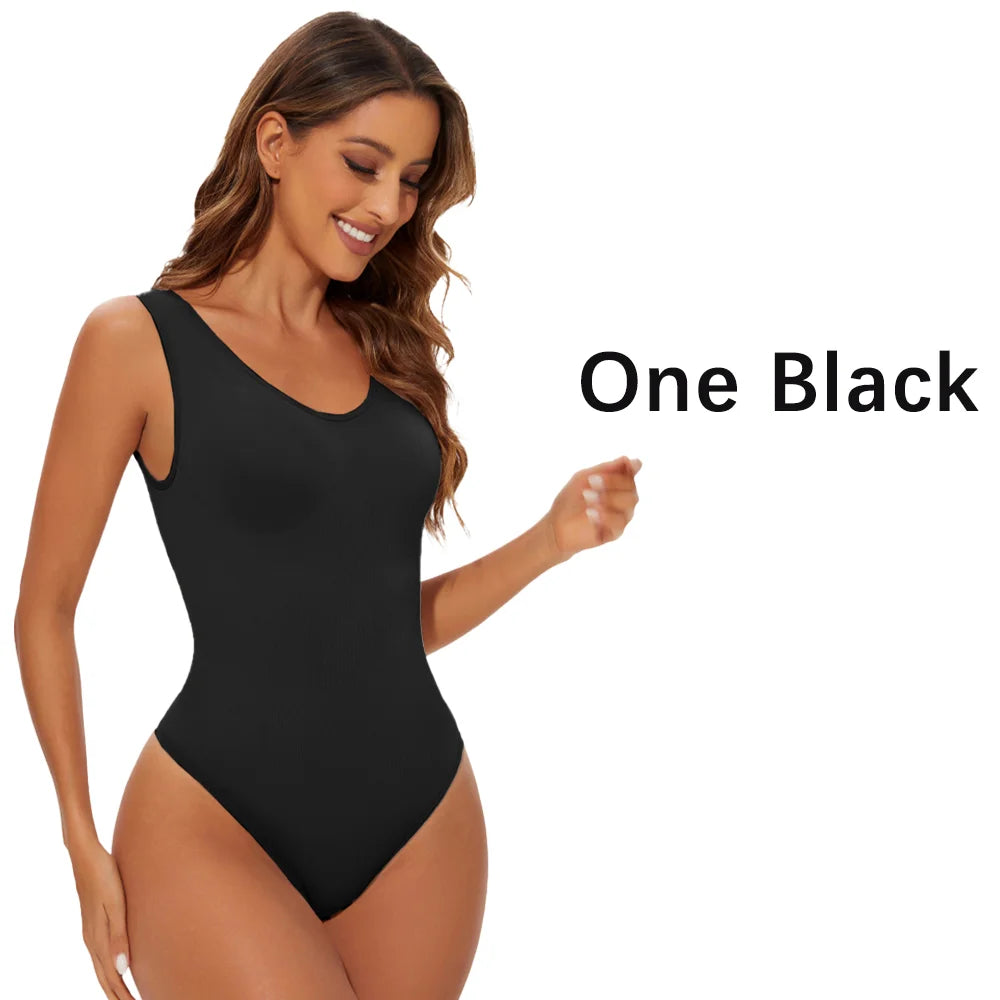 Seamless Shapewear Bodysuit for Women – Sculpting Thong Body Shaper