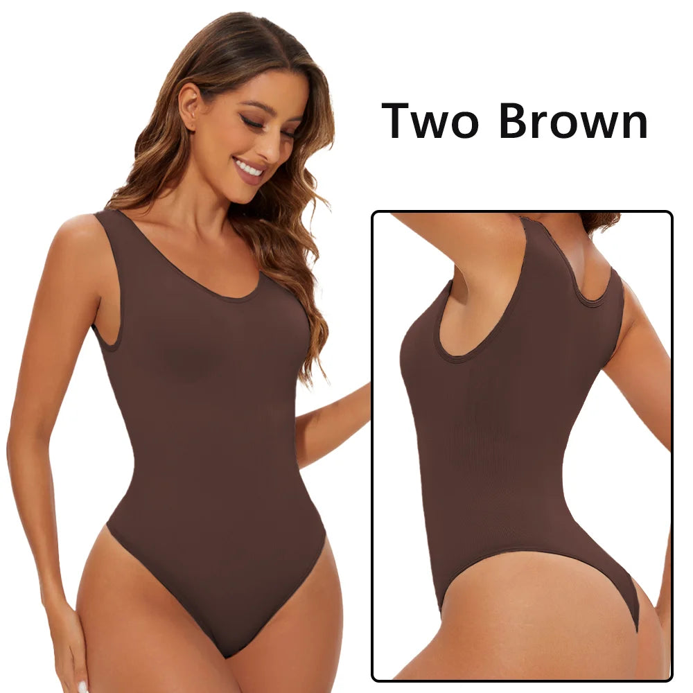 Seamless Shapewear Bodysuit for Women – Sculpting Thong Body Shaper