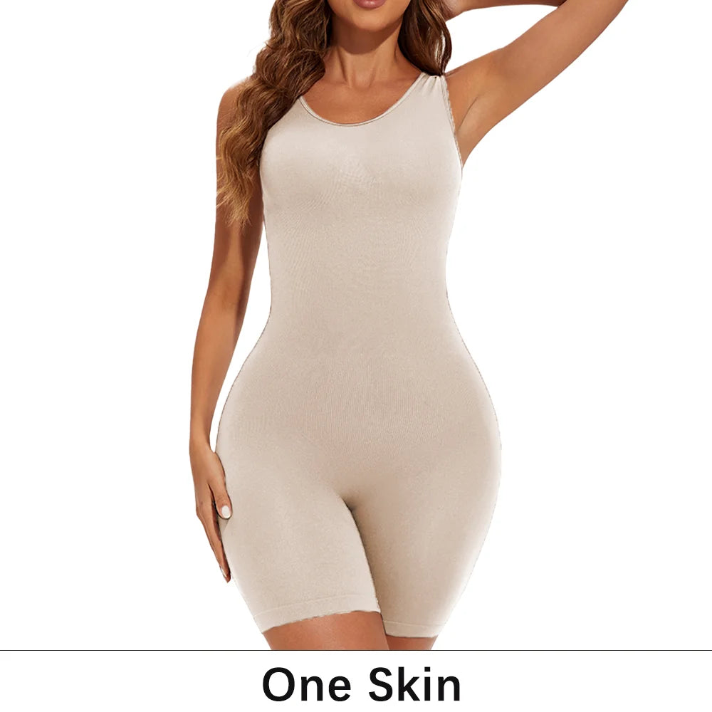 Sexy Full Coverage Shapewear Bodysuit – Thigh Slimming & Seamless Fit