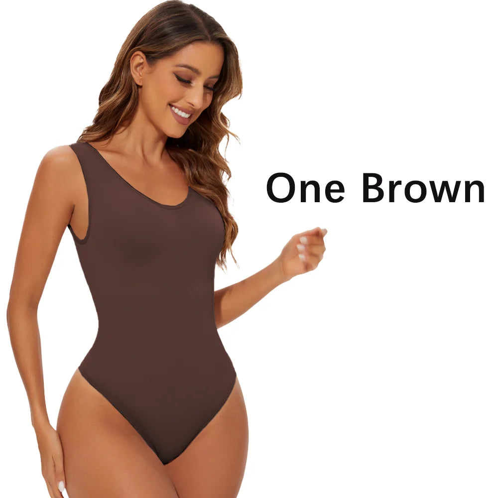 Seamless Shapewear Bodysuit for Women – Sculpting Thong Body Shaper