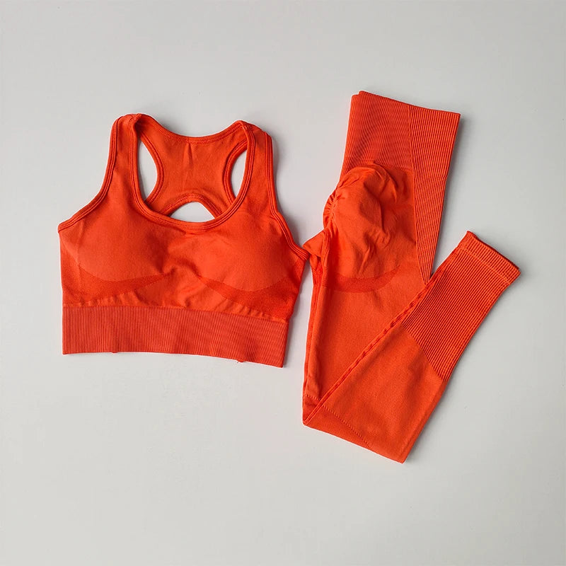 Women's Yoga Suit – Shockproof Sports Bra & Leggings