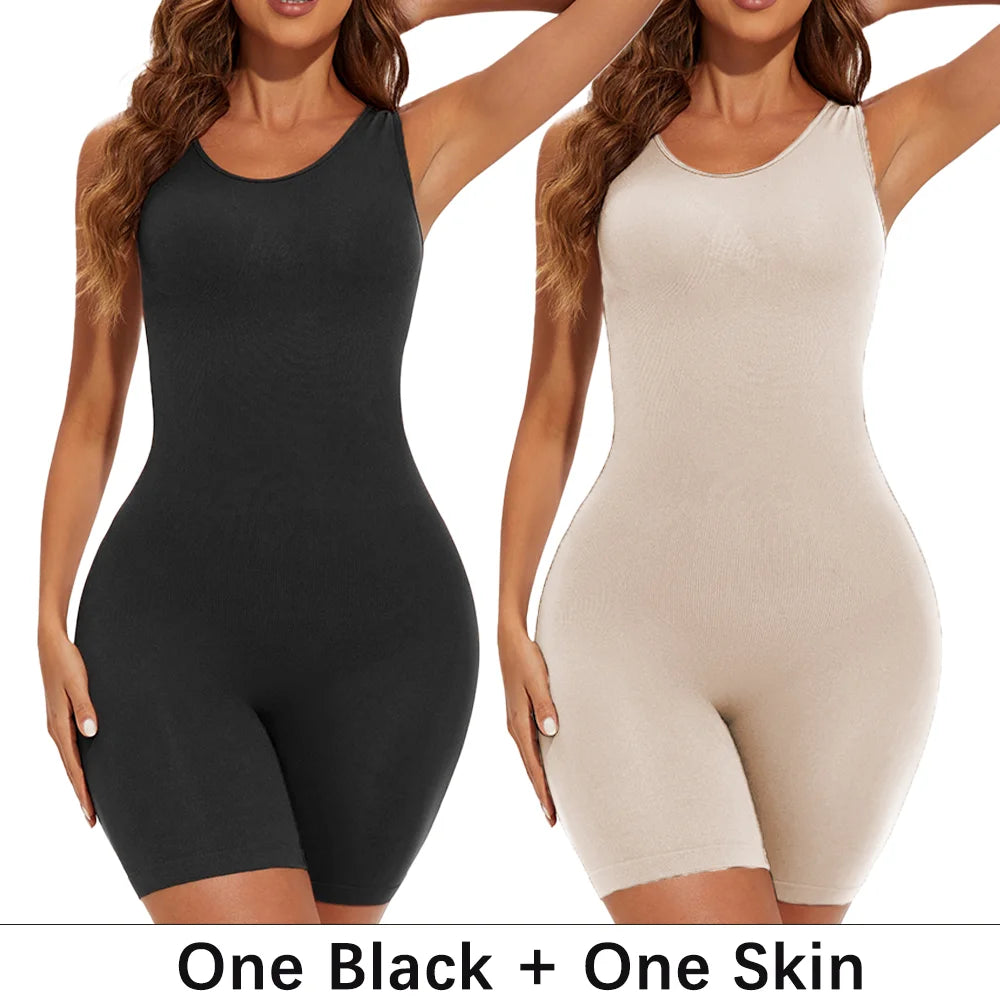 Sexy Full Coverage Shapewear Bodysuit – Thigh Slimming & Seamless Fit