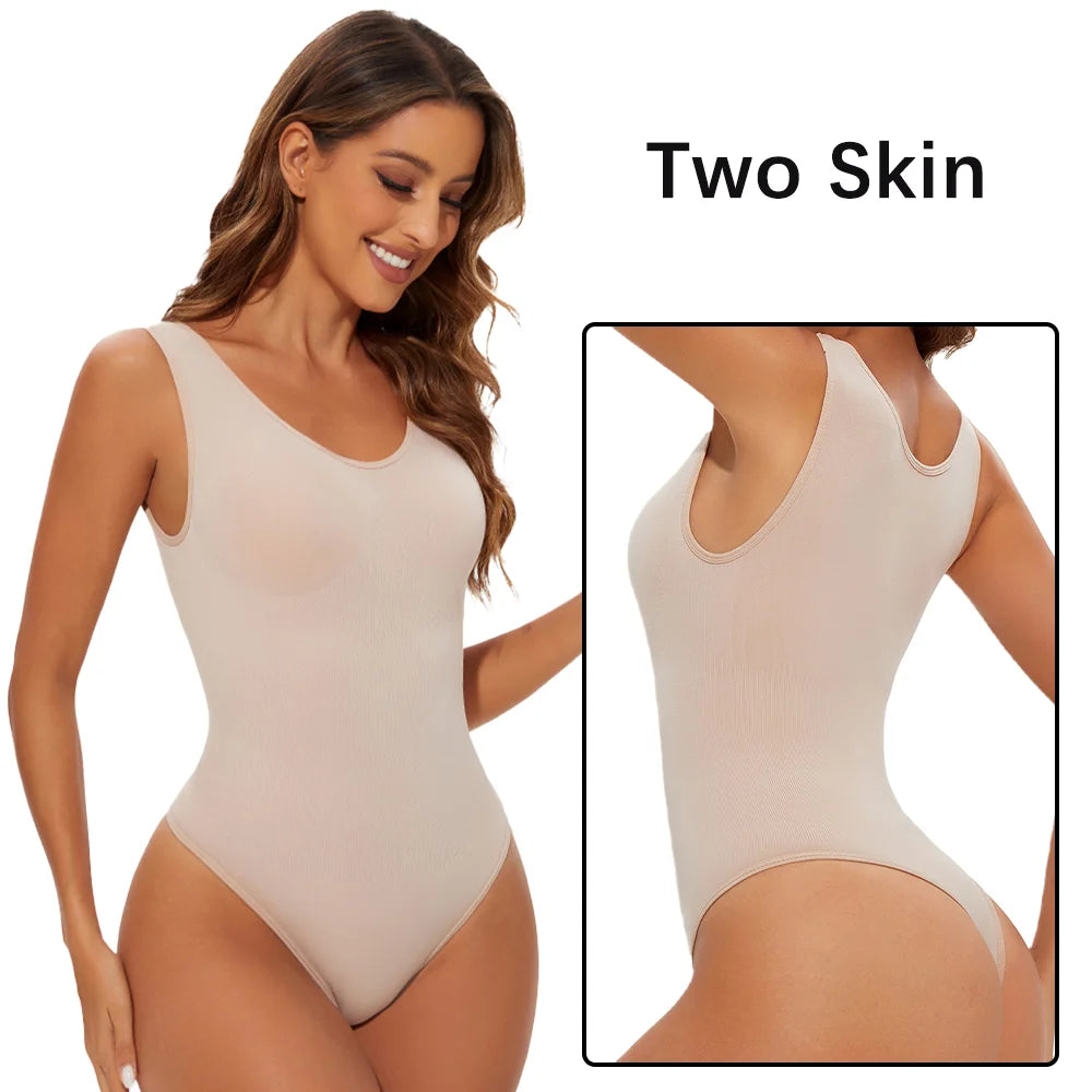 Seamless Shapewear Bodysuit for Women – Sculpting Thong Body Shaper