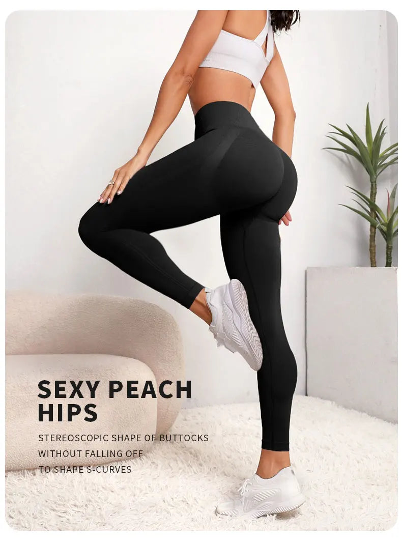 High Waist Seamless Push-Up Sports Leggings push up yogo leggimgs