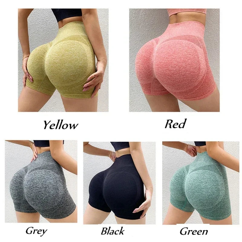 High Waist Yoga Shorts for Women – Butt Lifting & Tummy Control Fitness Shorts