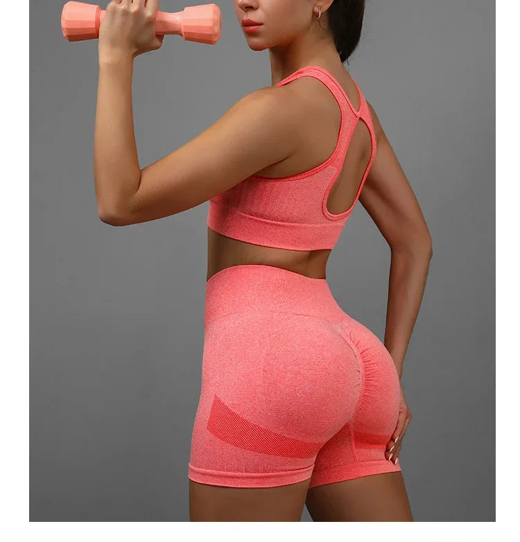 Women's Yoga Set – Sports Bra & Shorts Workout Suit