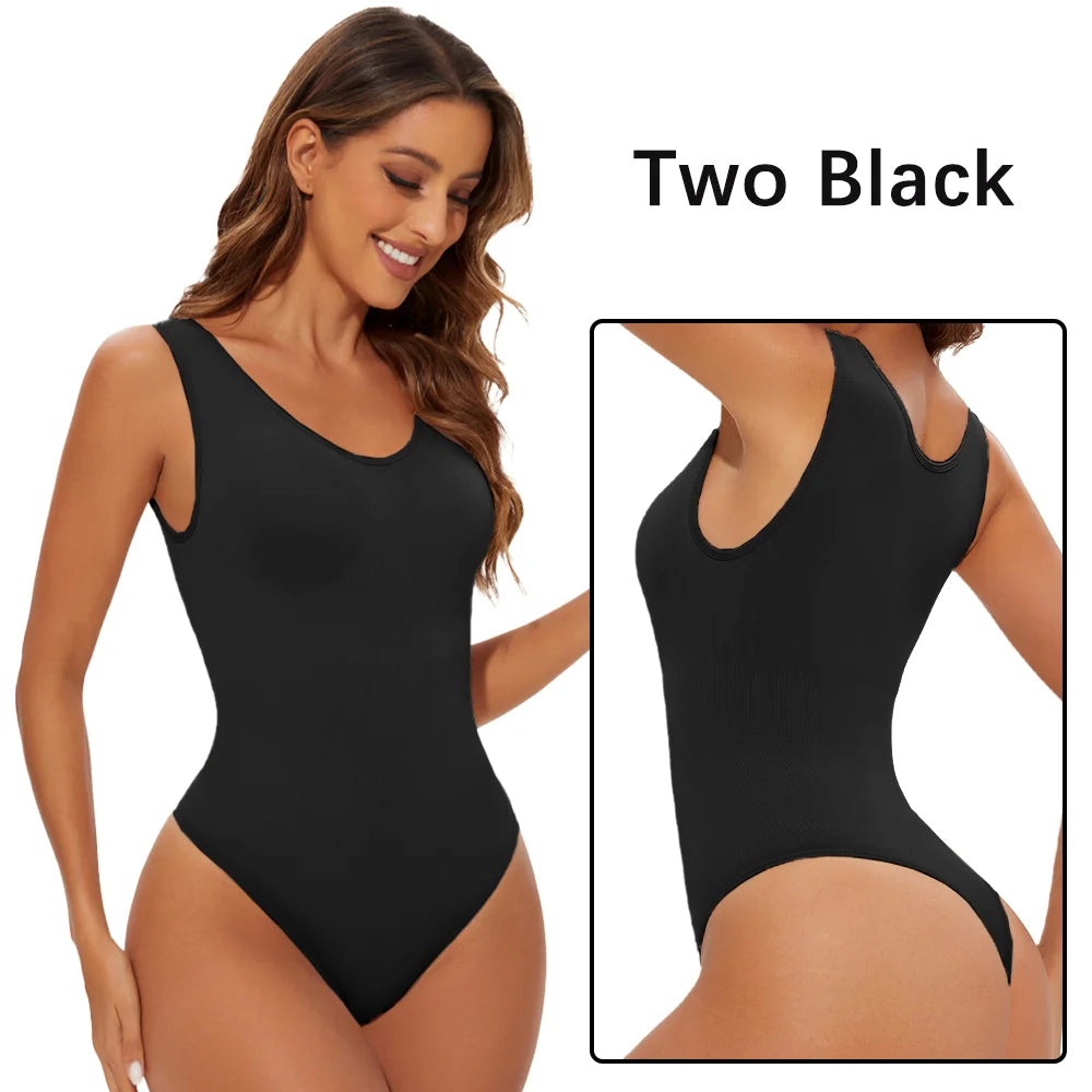 Seamless Shapewear Bodysuit for Women – Sculpting Thong Body Shaper