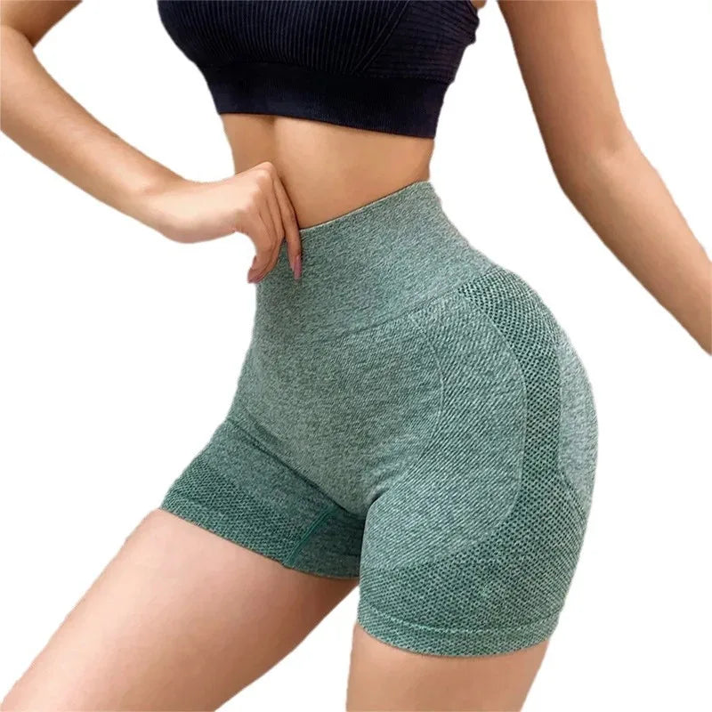 High Waist Yoga Shorts for Women – Butt Lifting & Tummy Control Fitness Shorts