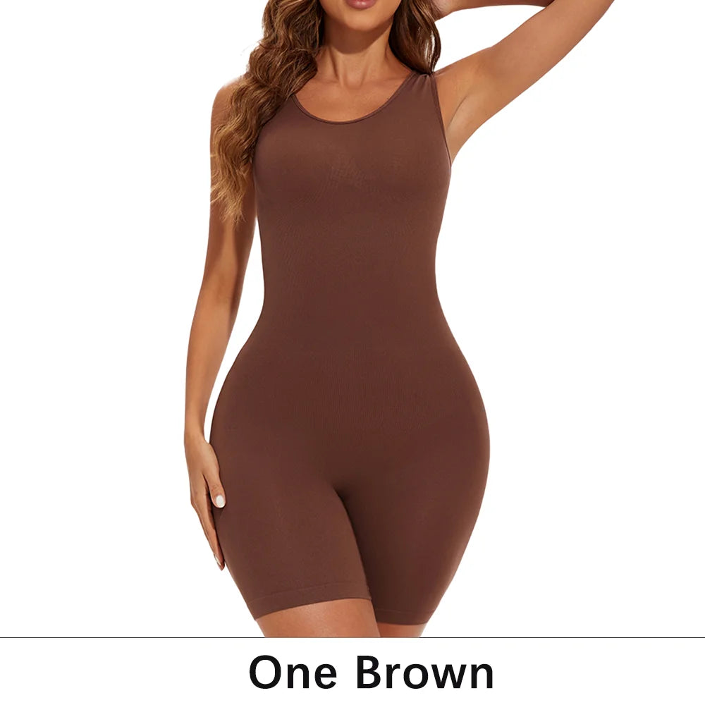 Sexy Full Coverage Shapewear Bodysuit – Thigh Slimming & Seamless Fit