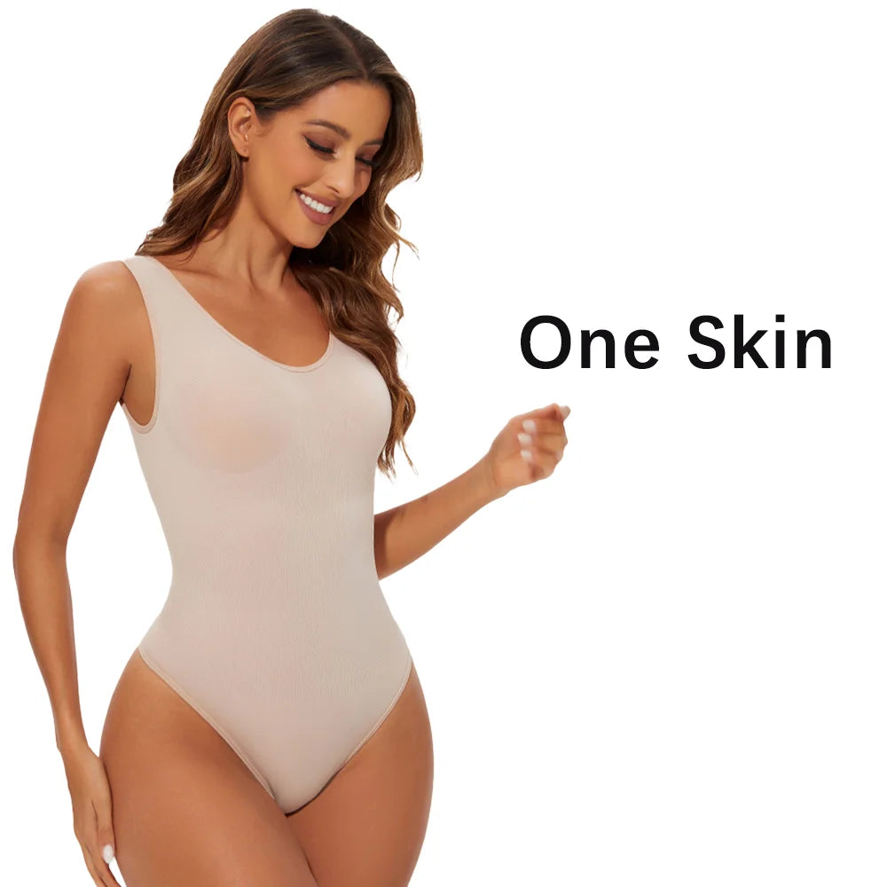 Seamless Shapewear Bodysuit for Women – Sculpting Thong Body Shaper