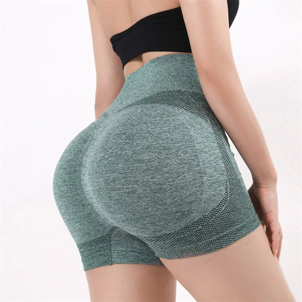 High Waist Yoga Shorts for Women – Butt Lifting & Tummy Control Fitness Shorts