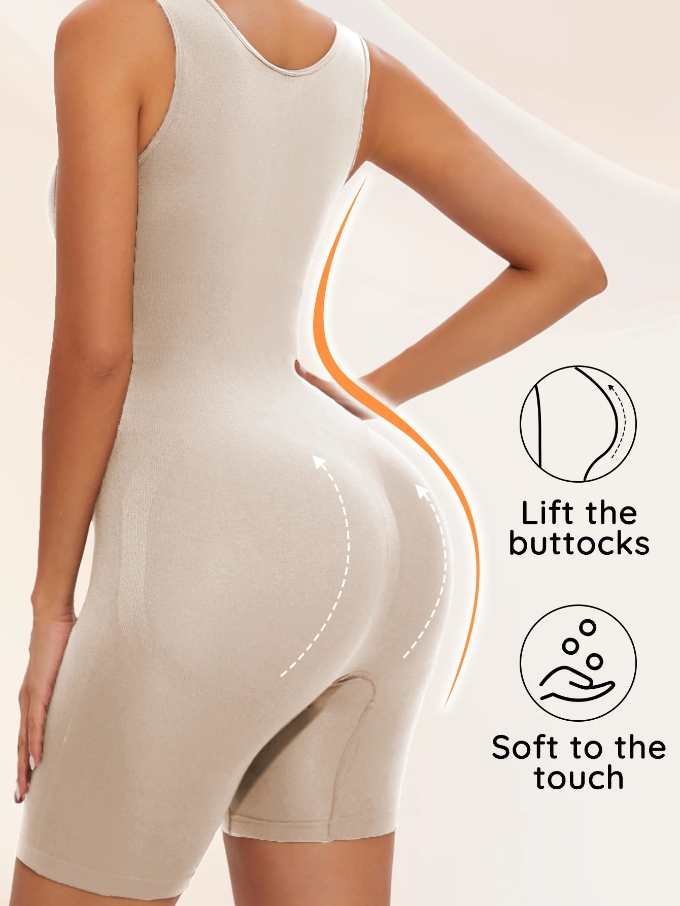 Sexy Full Coverage Shapewear Bodysuit – Thigh Slimming & Seamless Fit