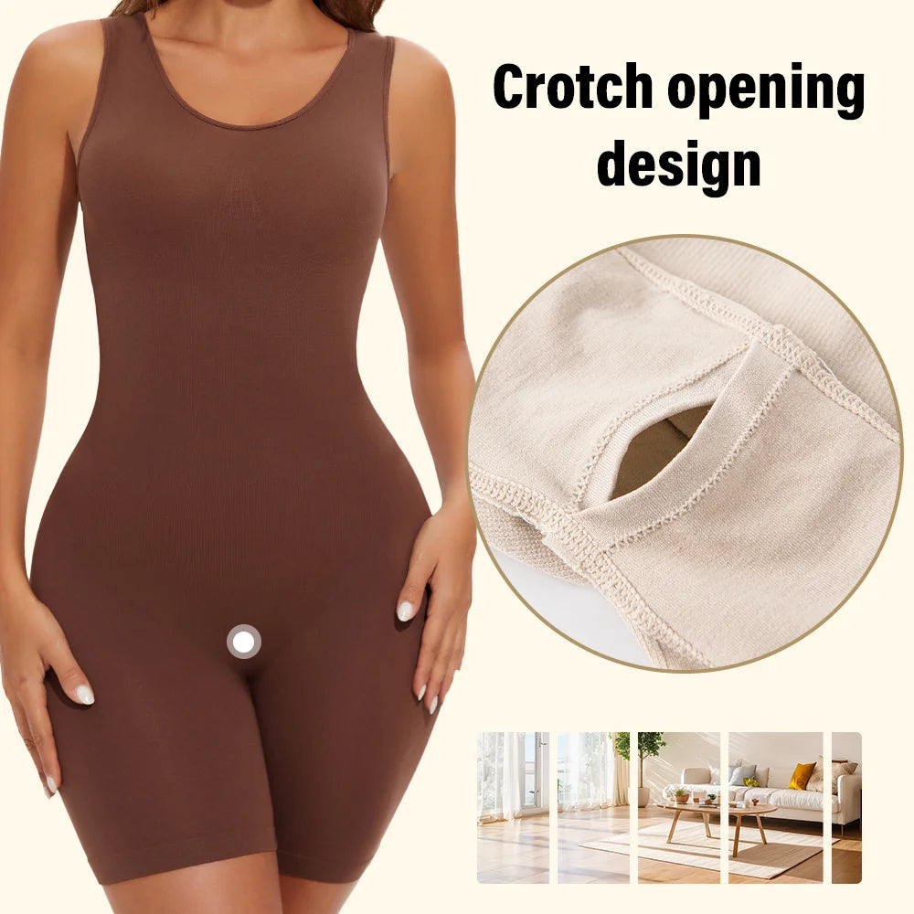 Sexy Full Coverage Shapewear Bodysuit – Thigh Slimming & Seamless Fit