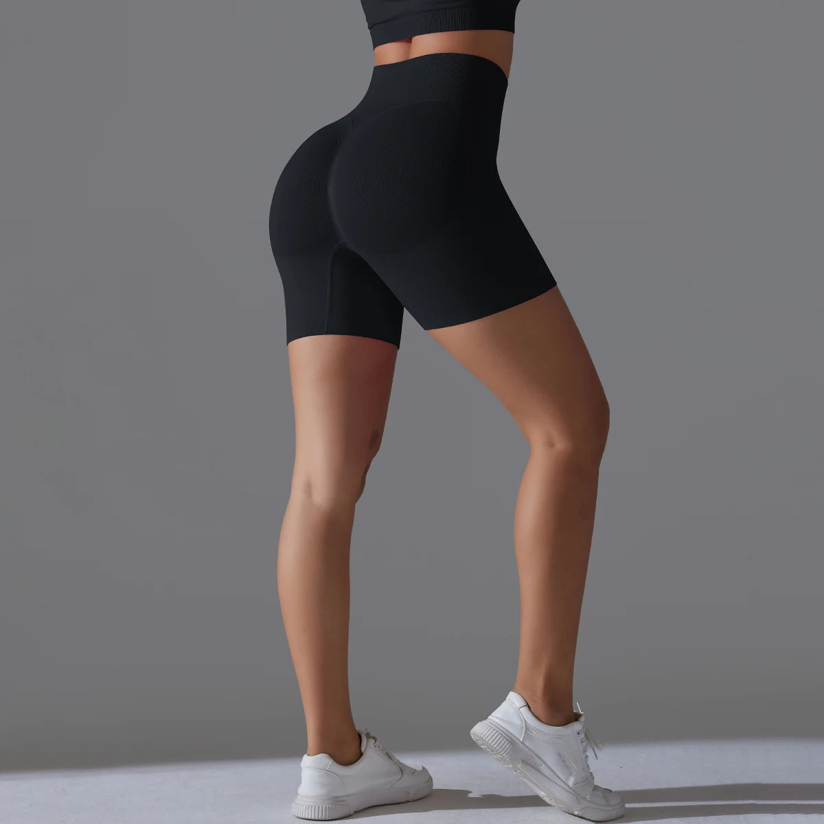 Seamless High Waist Yoga Shorts for Women | Push Up Fitness & Gym Shorts