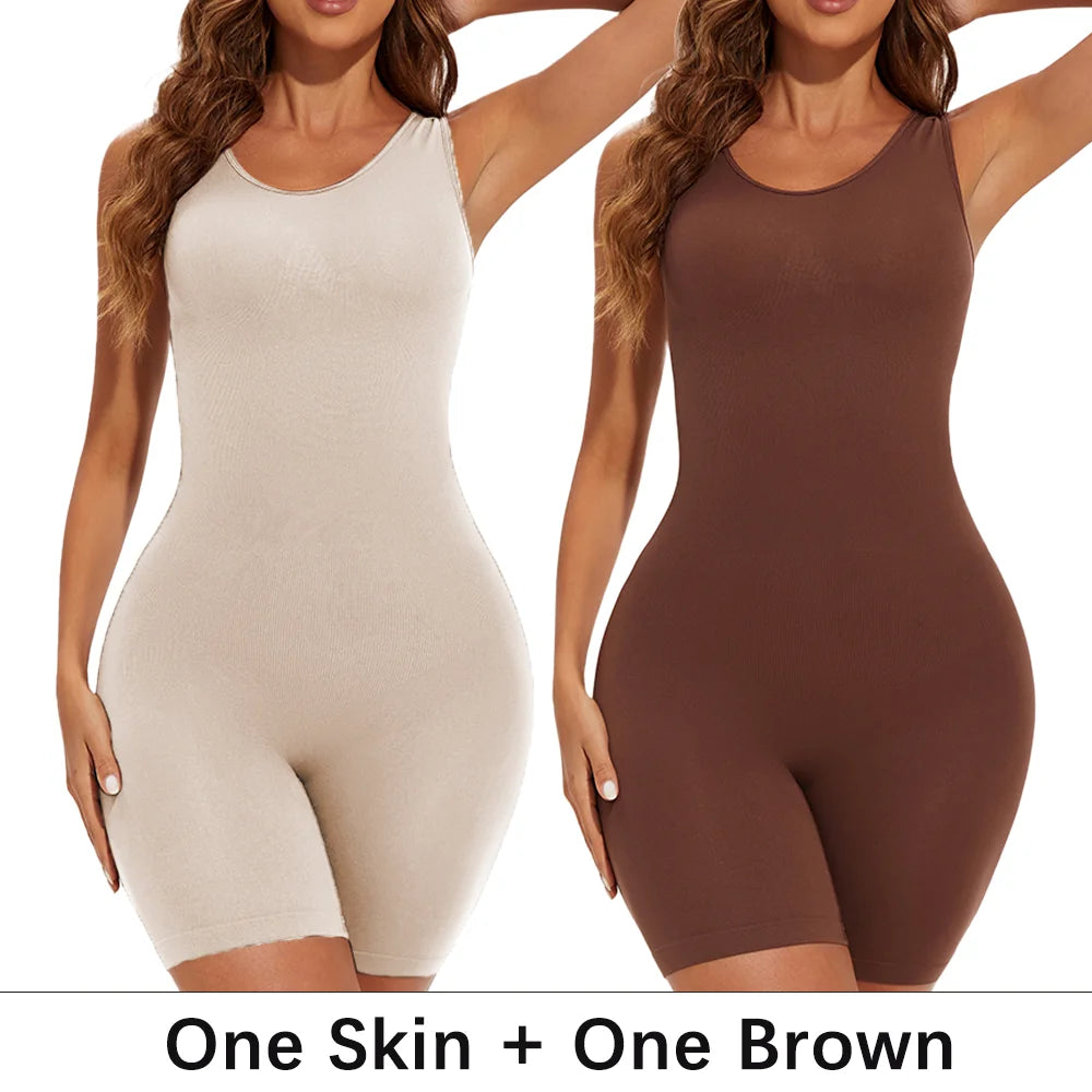 Sexy Full Coverage Shapewear Bodysuit – Thigh Slimming & Seamless Fit