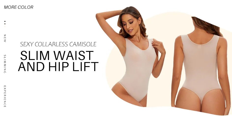 Seamless Shapewear Bodysuit for Women – Sculpting Thong Body Shaper