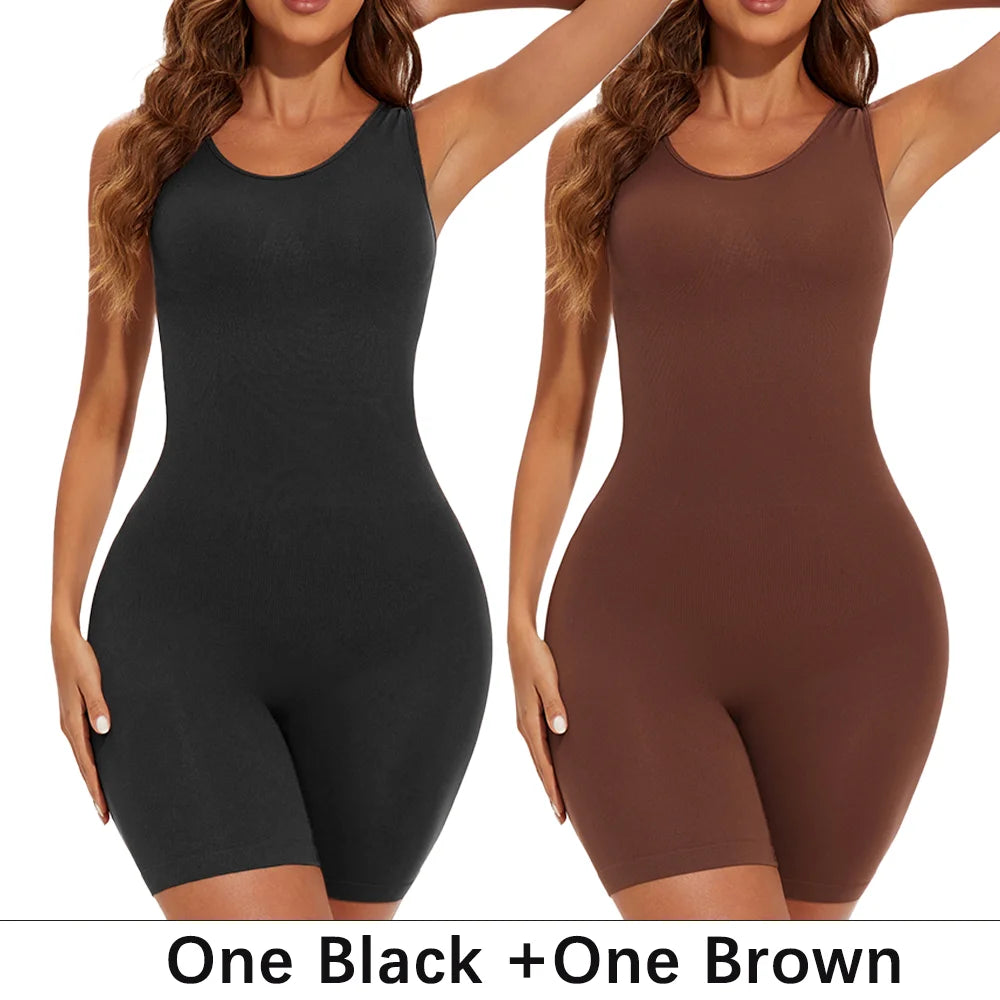 Sexy Full Coverage Shapewear Bodysuit – Thigh Slimming & Seamless Fit