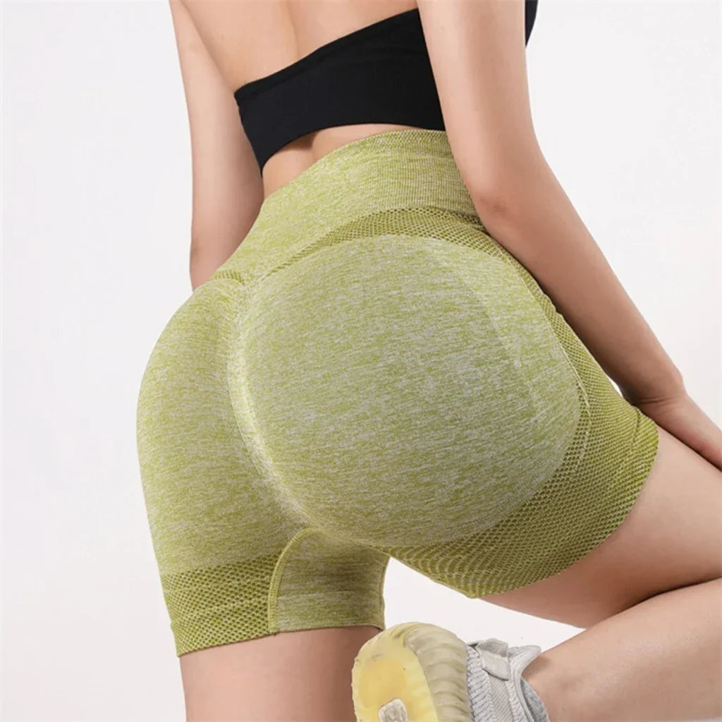 High Waist Yoga Shorts for Women – Butt Lifting & Tummy Control Fitness Shorts