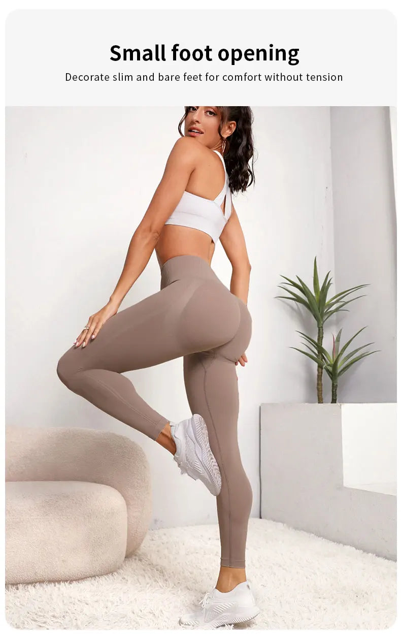 High Waist Seamless Push-Up Sports Leggings push up yogo leggimgs