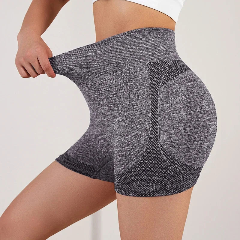 High Waist Yoga Shorts for Women – Butt Lifting & Tummy Control Fitness Shorts