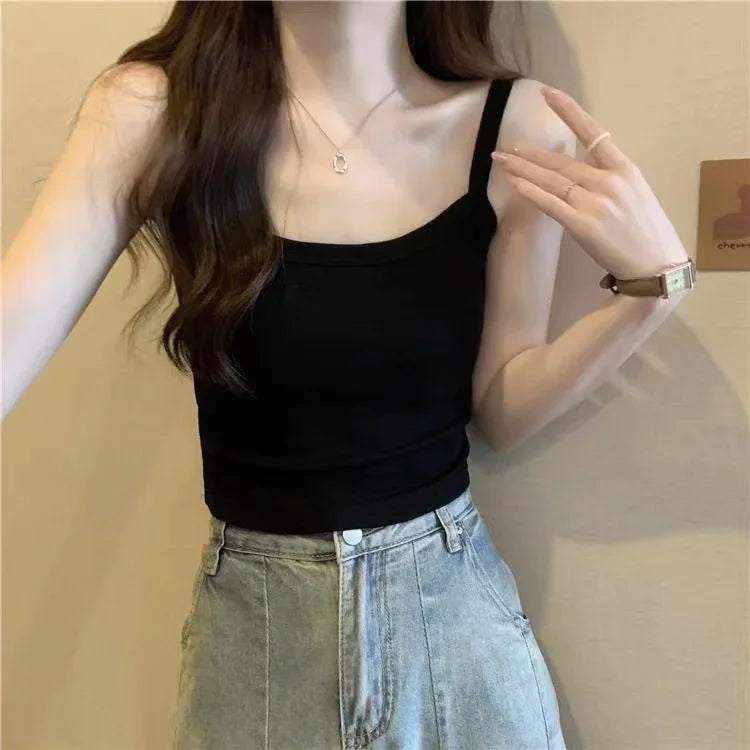 Sexy Sleeveless Crop Top – Fashion Camisole, Lingerie Tube Vest for Women