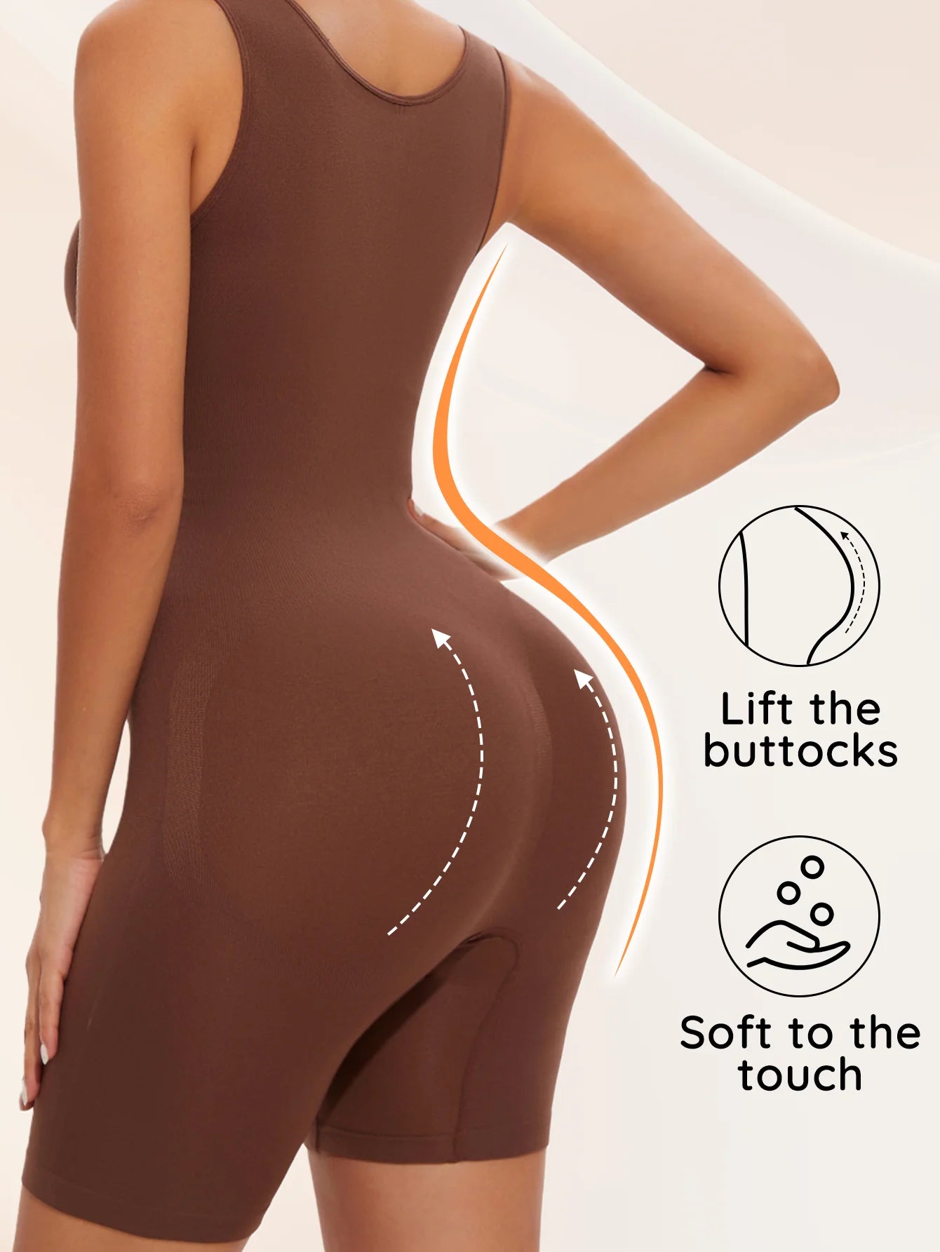 Sexy Full Coverage Shapewear Bodysuit – Thigh Slimming & Seamless Fit